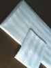 white hotel satin bedspread/satin stripe bedspread/bedding sets