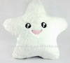 white shining led plush star light pillow