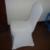 white spandex chair cover