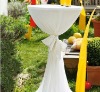 white wedding garden scuba cocktail tablecloth jersey bistro table cover stretch dry bar cover for highboy table
