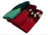 yarn dyed jacquard bath towel with embroidery