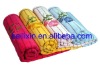 yarn dyed velour towel with embroidery