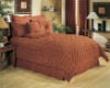(005)  Faux suede Bedding Set,pin-tuck