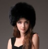 0324 Sheep Leather Hat Hats with Fox Fur Warm Fashion Cap Hats Headgear Caps