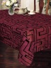 (033) flocked lace tablecloth