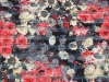 1.2cm flower printed knitted ruffle fabric