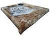 100% Acrylic comfortable raschel blanket