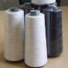 100% Black Spun Polyester Yarn