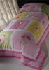 100% COTTON APPLIQUE EMBROIDERY BEDSPREAD SET