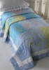 100% COTTON APPLIQUE EMBROIDERY BEDSPREAD SET