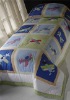 100% COTTON APPLIQUE EMBROIDERY BEDSPREAD SET