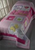 100% COTTON APPLIQUE EMBROIDERY BEDSPREAD SET