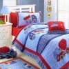 100% COTTON APPLIQUE EMBROIDERY QUILT BLANKET