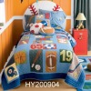 100% COTTON APPLIQUE EMBROIDERY QUILT BLANKET