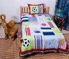 100% COTTON APPLIQUE EMBROIDERY QUILT BLANKET