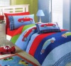 100% COTTON APPLIQUE EMBROIDERY QUILT BLANKET