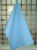 100% Cotton Blue with Red Stripe Kitchen Towel