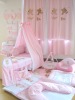 100% Cotton High Quality  Pink Series Baby Bedding Set