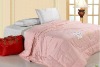 100%Cotton LAN'S Wool Pink Stitching Quilt