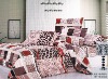 100% Cotton Peach Printed Bedding Sets Bed Sheet Duvert cover 4pcs