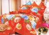 100% Cotton Peach Printed Bedding Sets Bed Sheet Duvert cover 4pcs