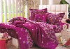 100% Cotton Peach Printed Bedding Sets  bed Sheet Duvert cover 4pcs