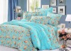 100% Cotton Peach Printed Bedding Sets bed Sheet Duvert cover 4pcs