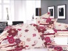 100% Cotton Peach Printed Bedding Sets ed Sheet Duvert cover 4pcs