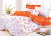 100% Cotton Peach Printed Bedding Sets ed Sheet Duvert cover 4pcs