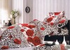 100% Cotton Peach Printed Bedding Sets red bed Sheet Duvert cover 4pcs