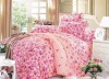 100% Cotton Peach Printed Bedding Sets red bed Sheet Duvert cover 4pcs