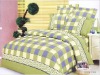 100% Cotton Plaid Printed Beautiful Bedding Set