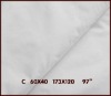 100% Cotton hometextile/hotel bedding set bleached fabric 60x40 173x120