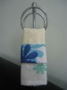 100% Cotton plain dyed dobby applique towel