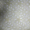 100% Cotton thread water soluble lace fabric