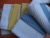 100% Cotton waffle blanket with covered edge