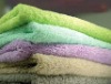 100% Cotton yarn dyed plain bath towel