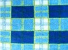 100% FDY printed plaid check polar fleece