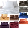 100% Mulberry Silk Charmeuse 4pc Fitted Sheet Set California King 16.5mm-28mm Multi Color