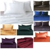 100% Mulberry Silk Charmeuse 4pc Fitted Sheet Set Full Double 16.5mm-28mm Multi Color