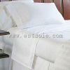 100% Nature White Strip  Silk Bedding Set