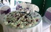 100% Nylon purple snow organza ribbon for wedding chair bow-tie.
