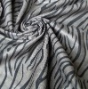 100% Poly Zebra grain Printed Suede Fabric for bags