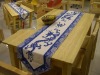 100%Polyester 13"X108" Rectangular Traditional chinese dragon jacquard design banquet table runner