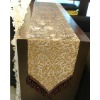 100%Polyester 13"X108" Rectangular chinese traditional flocking design banquet table runner