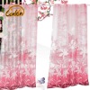 100% Polyester Beautiful Flowers Printed Window Curtain