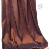 100% Polyester Brown Flame Retardant Curtain Fabric