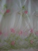 100% Polyester Embroideried Organza Window Curtain