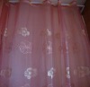 100% Polyester Embroideried Organza Window  Curtains