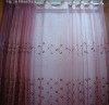 100% Polyester Embroideried Organza Window  Curtains